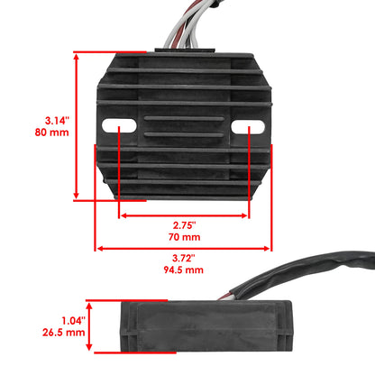 Regulator Rectifier for Polaris Sawtooth (2006–2007) VR7876RR201HS, 0453375
