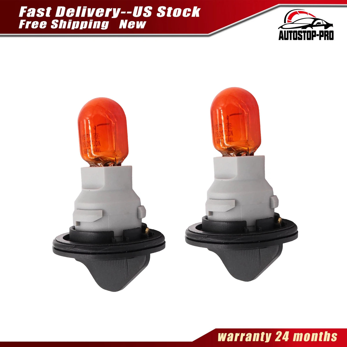 2X Front Turn Signal Lamp Sockets w/Bulbs for Chevrolet Tahoe (2015–2020) 84987048