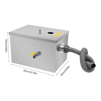 Stainless Steel Grease Trap Interceptor Set for Restaurant Kitchen