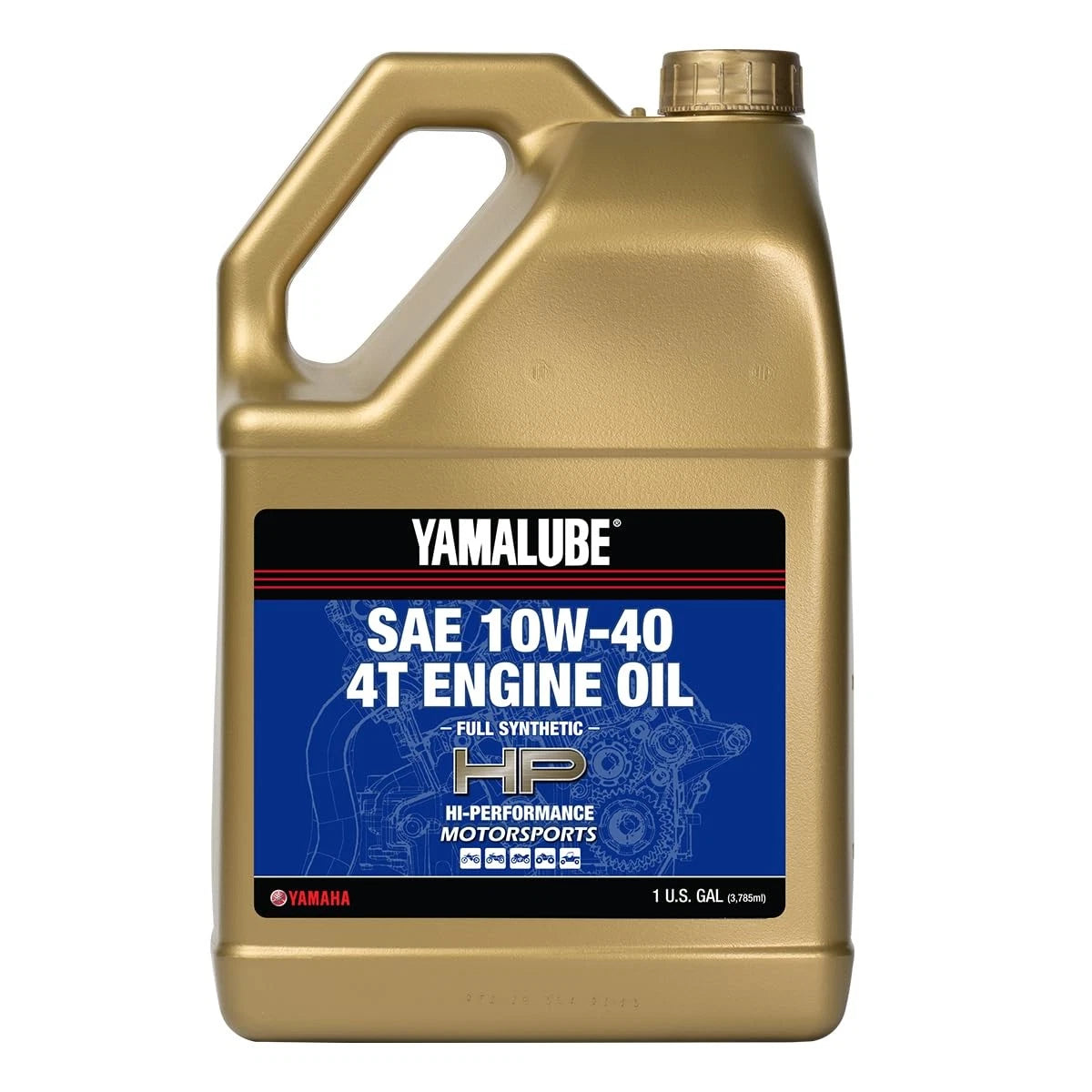 1 Gallon Full Synthetic 4T Engine Oil 10W40 for Motorcycles