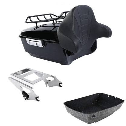 Trunk Backrest Rack Mount for Road King Glide Harley Touring 2009-2013