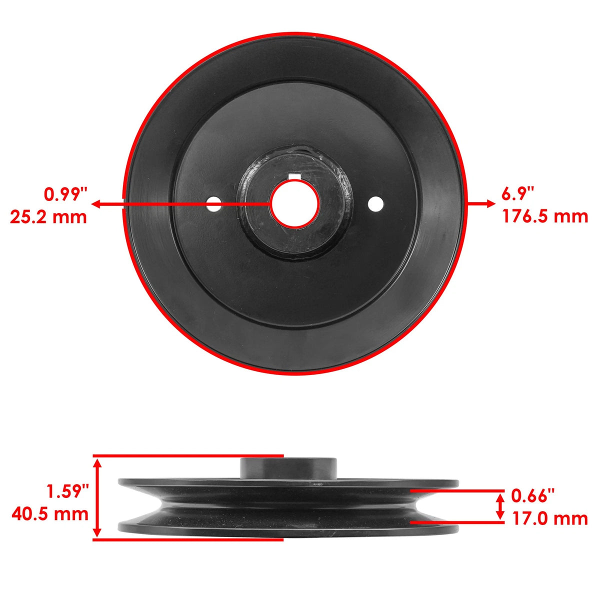 72" Deck Spindle & Pulley for Bad Boy AOS (2009–2011) SD212+PY240