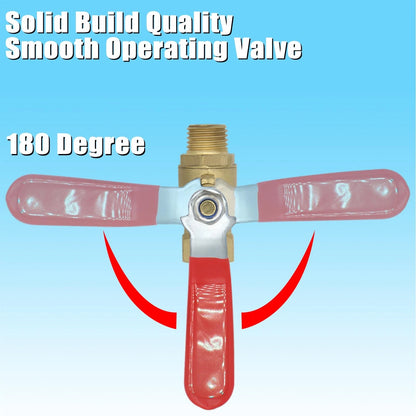 1/4 inch NPT Brass Ball Valve for Air Compressor