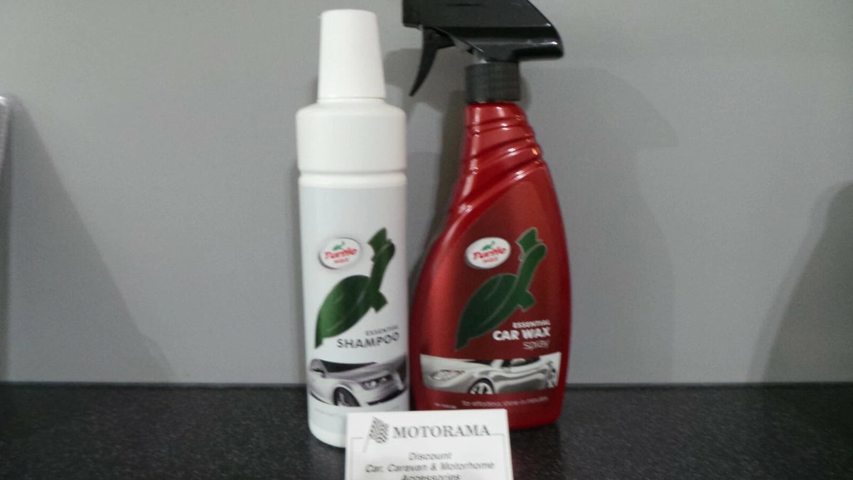 Turtle Wax Essential Car Shampoo & Wax Spray Set for All Vehicles