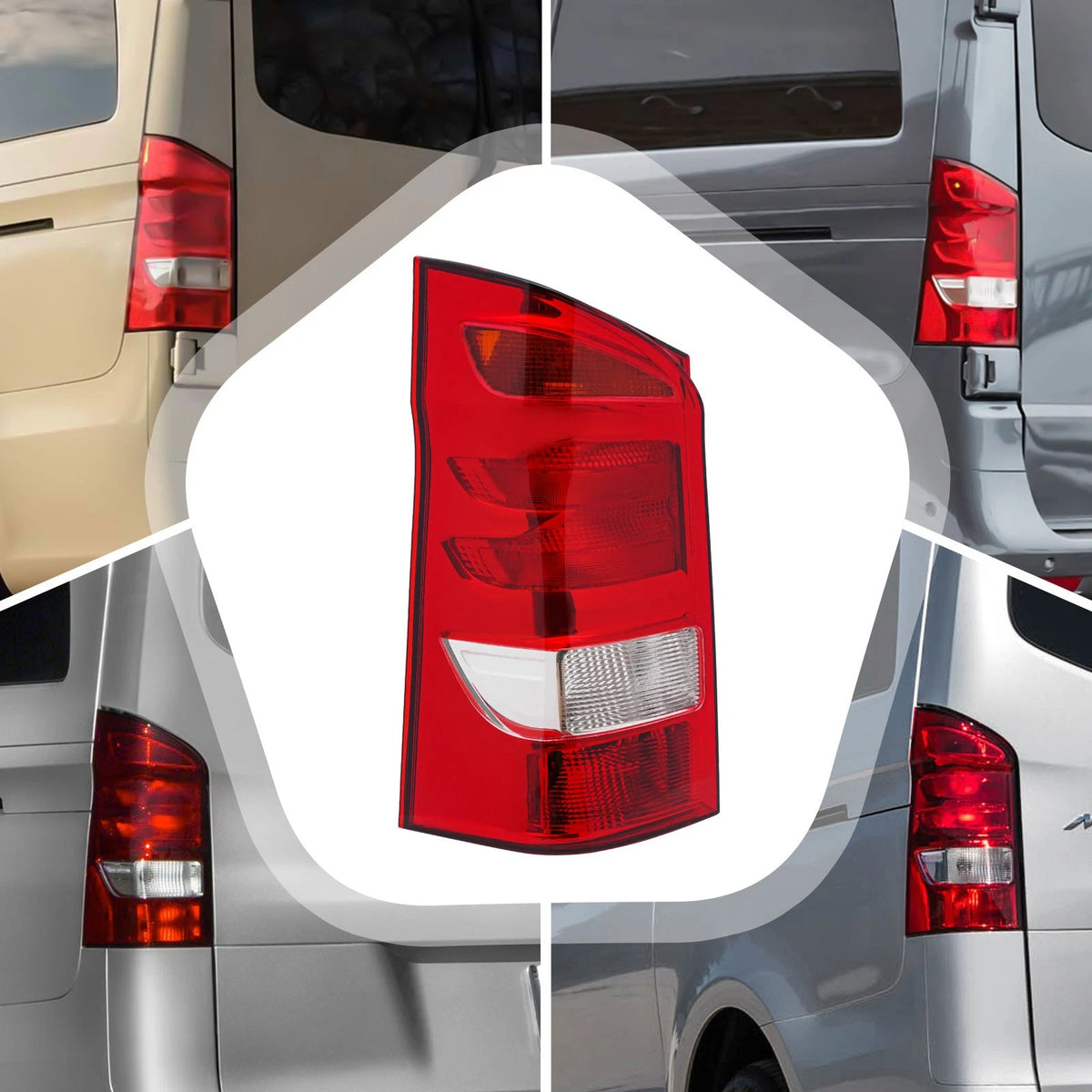 Rear Tail Light for Mercedes-Benz Metris (2016–2019) Halogen Left Driver Side