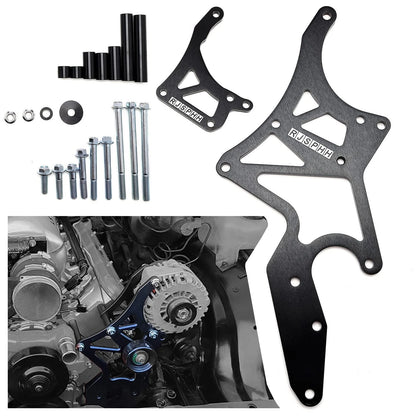 Serpentine Bracket for LS Engine Alternator & Power Steering Pump (Black)