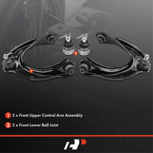 Set of 4 Front Control Arms w/ Ball Joints for Honda Accord (2008–2012)