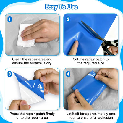 TPU Pool Patch Repair Kit for In-Ground & Above-Ground Pools