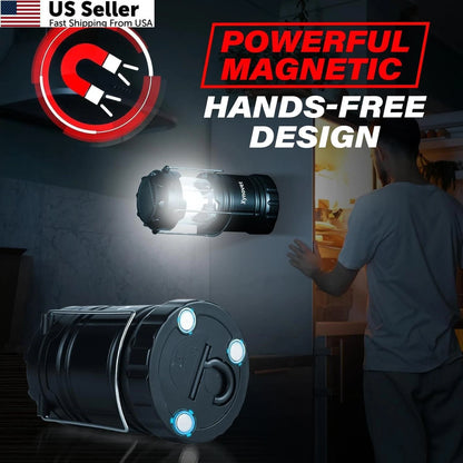 4-Pack Solar Camping Lanterns for (Rechargeable LED)