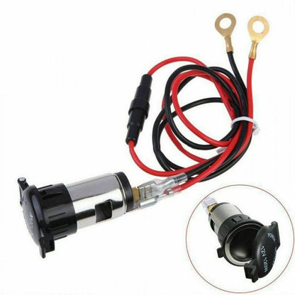 12V Power Lighter Socket Outlet Plug for Car Motorcycle ATV Boat
