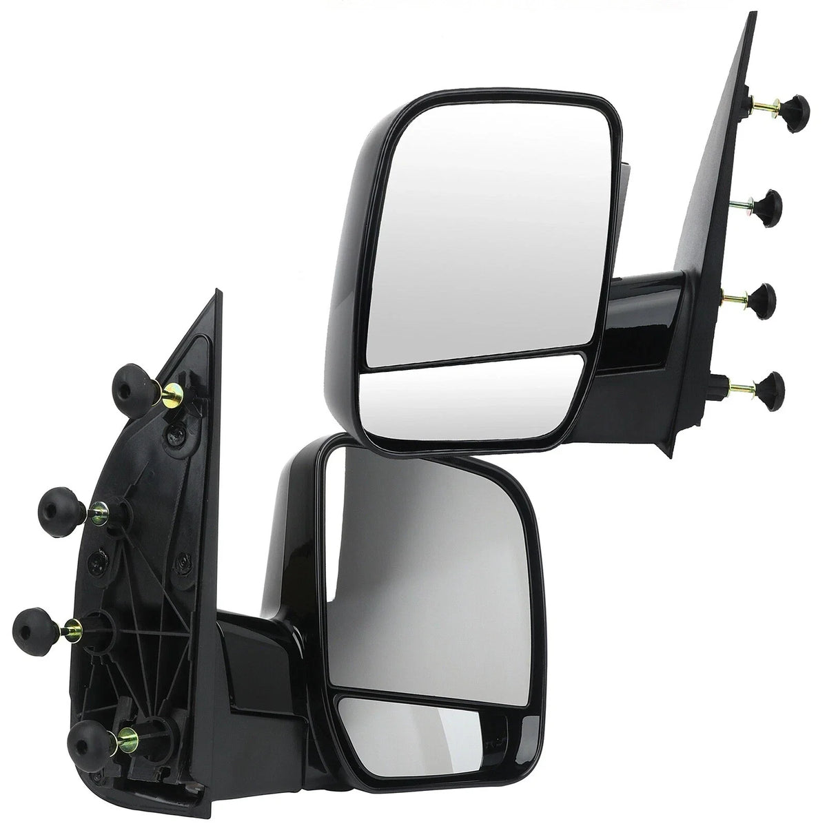 Pair of Manual Side Mirrors for Ford E150 E250 E350 E450 E550 (2002-2008)