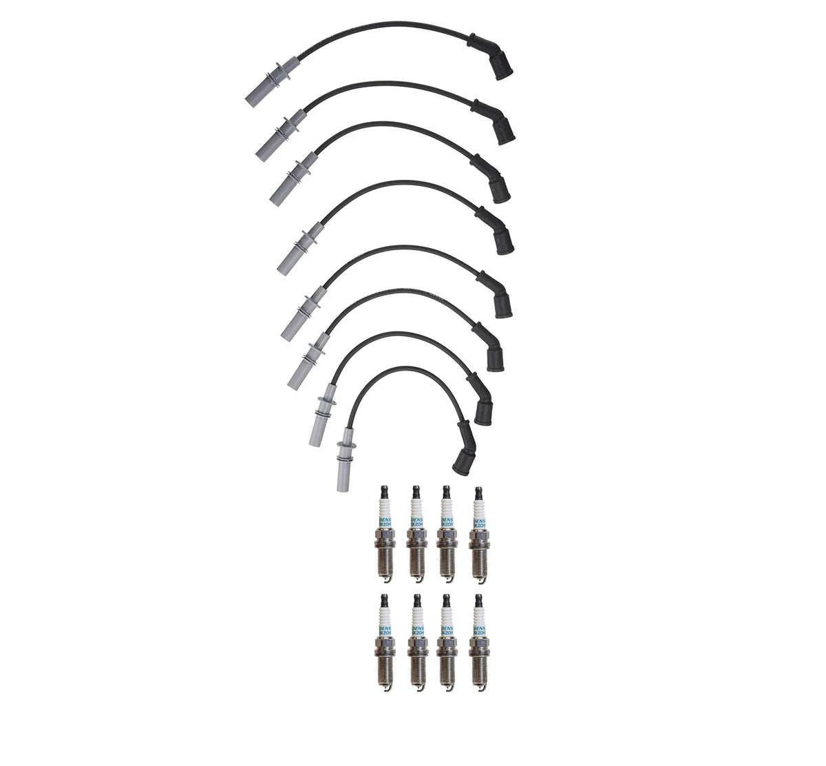 Denso Wire Set & 8 Iridium Spark Plugs Kit for Dodge 4.7 V8 (2002–2008)