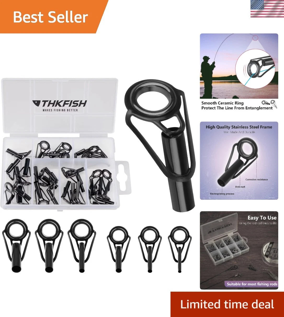 Fishing Rod Tip Repair Kit for