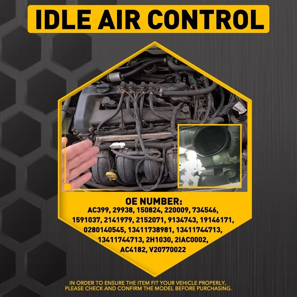 Idle Air Control Valve IACV for BMW E85 E83 E60 E53 E46 E39 E36 Z4 Z3 (1993–2006)