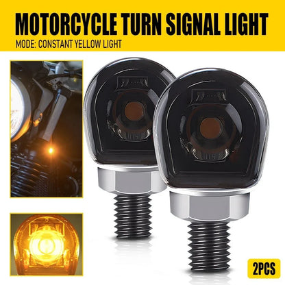 2X LED Mini Lamp Turn Signals for Universal Motorcycles