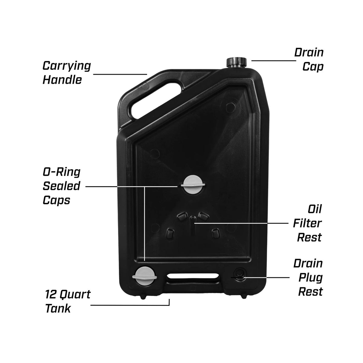 12Qt Low-Profile Oil Drain Pan for Mess-Free Changes
