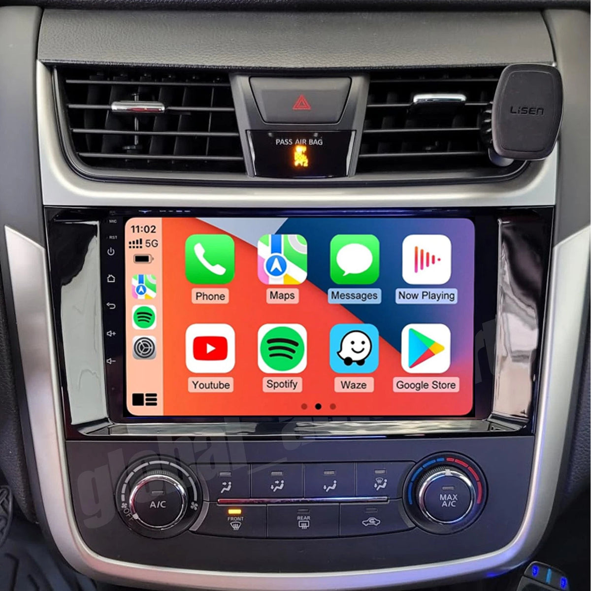 Apple Carplay GPS Android Car Stereo Radio Player for Nissan Altima (2013–2018)
