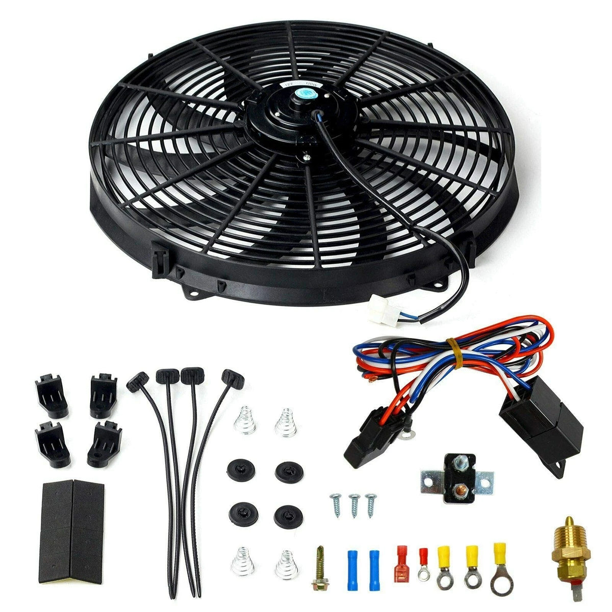 16" Electric Radiator Fan Kit for Universal Applications (3000+ CFM)