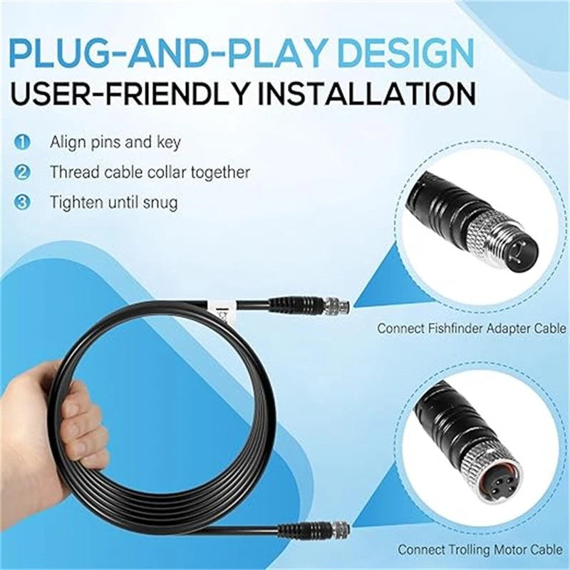 Waterproof Universal Sonar 2 Extension Cable for Minn Kota