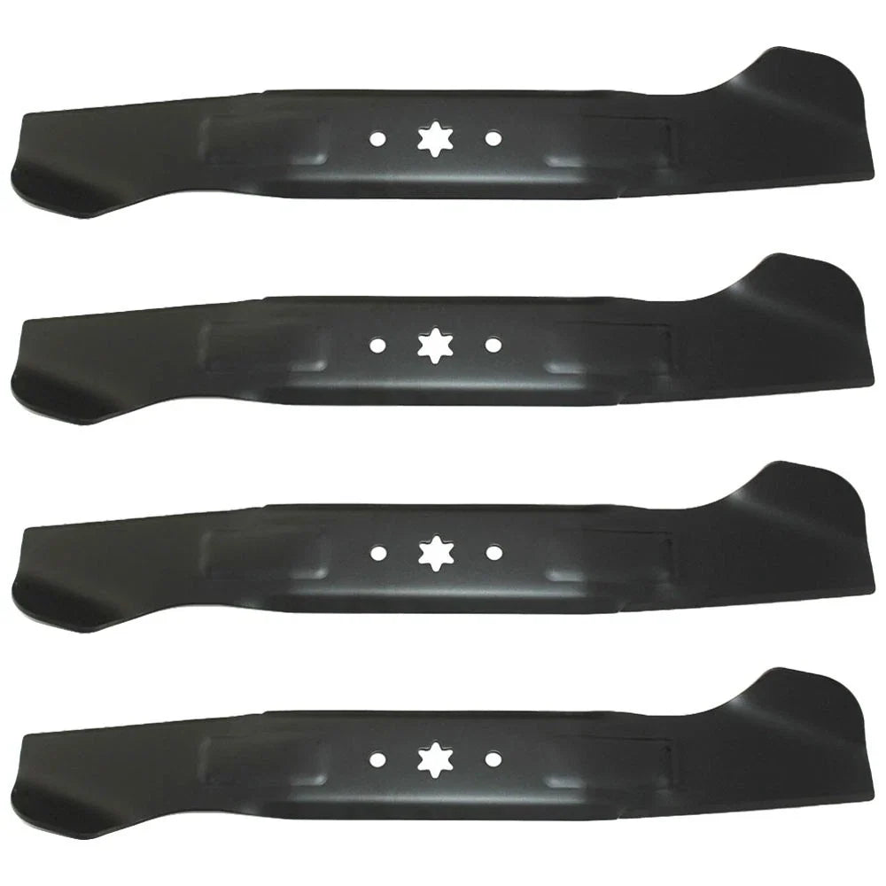 Set of 4 Replacement High Lift Mower Blades for 46" Deck