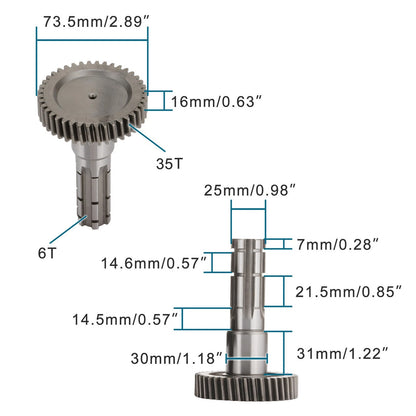 15T AU200 ATV Engine Gearbox Outer Case Replacement for ATV200/ATV