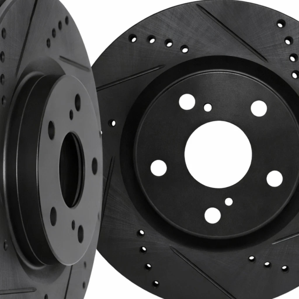 Rotor Set Rear for BMW 650i (2012–2017) | Drilled and Slotted | ALX-PAU-DF-8002-31098-CLA3