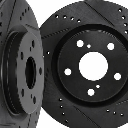 Rotor Set Rear for BMW 650i (2012–2017) | Drilled and Slotted | ALX-PAU-DF-8002-31098-CLA3