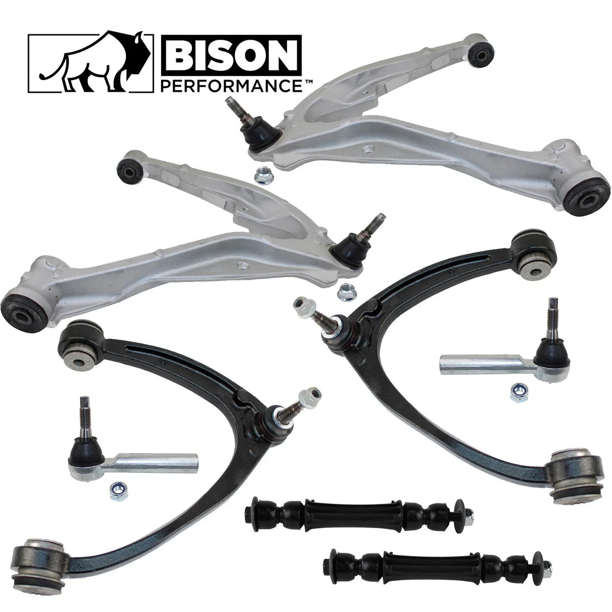 Front Control Arm Tie Rod & Sway Bar Link Kit - 8pc for Chevy GMC