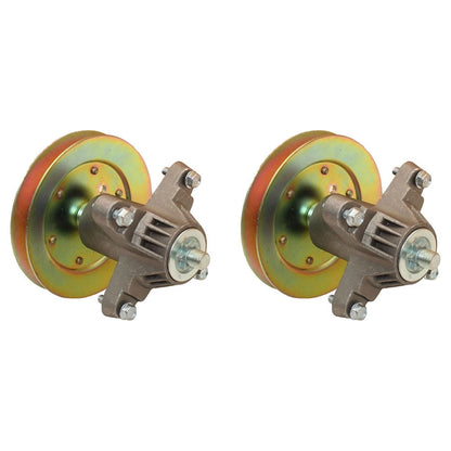 2X Spindle Assembly w/ Pulley for Troy Bilt