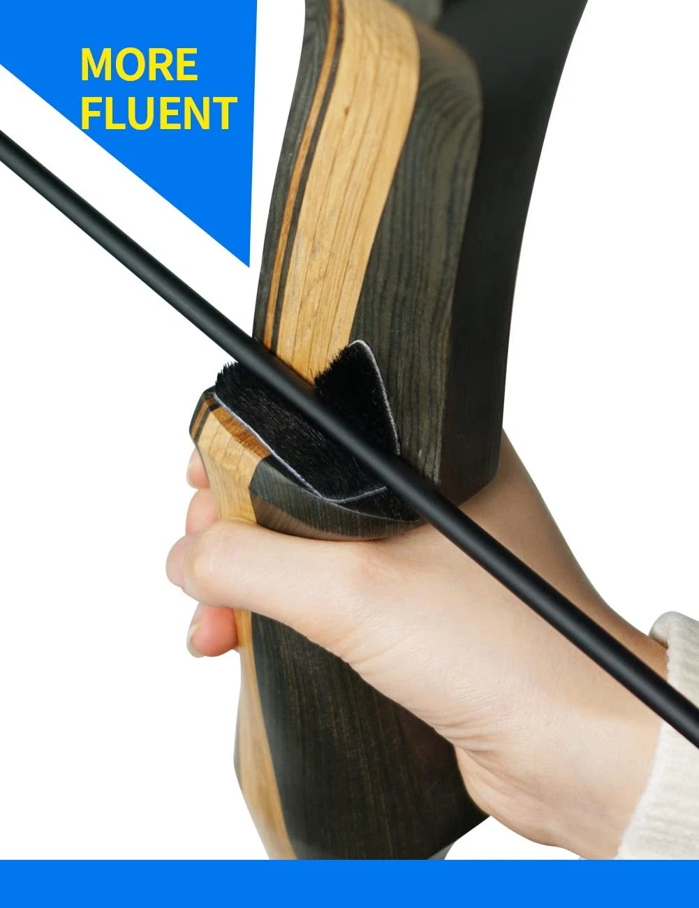4 Pairs Archery Arrow Rest for Recurve Bow (Black)