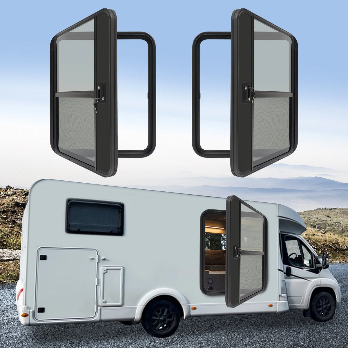 30"W x 36"H RV Camper Teardrop Trailer Door (Left/Right)