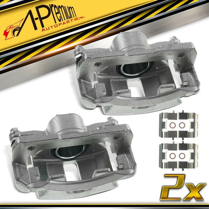 2X Front Brake Calipers with Bracket for Honda Civic (2006–2015) 45018-SNB-000, 45019-SNB-000