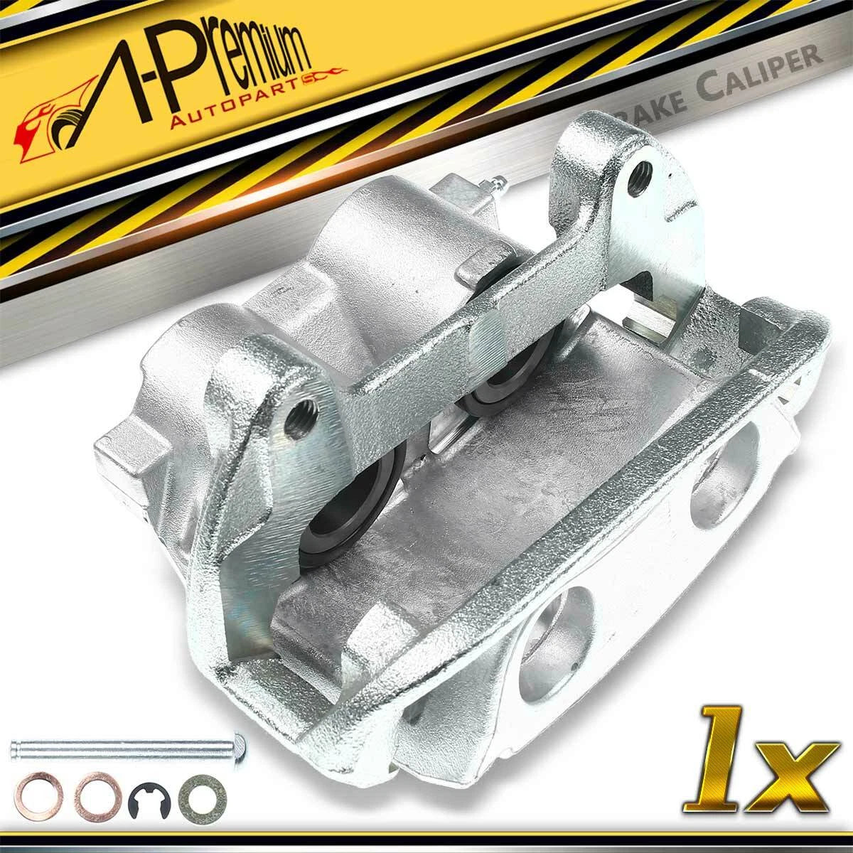 Front Left Disc Brake Caliper with Bracket for Ford Mustang (1999–2001) F4ZZ2B293A, XR3Z2B121BB, 18-B4767