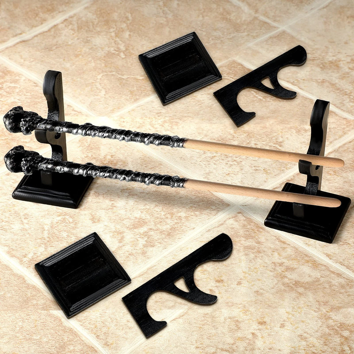 Set of 2 Wizard Wand Holders for Black Magic Display Stand