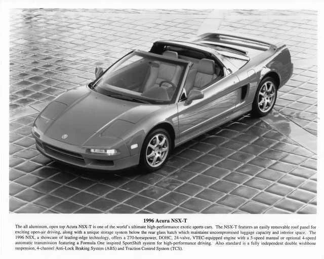 Press Photo for Acura NSX-T (1996)