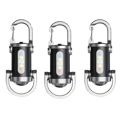 Set of 3 Mini Keychain LED Flashlights for Pocket Use