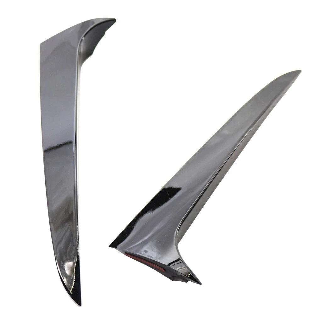 1 Pair Glossy Black Rear Window Spoiler Side Wing Trim for BMW X3 (2011–2017)