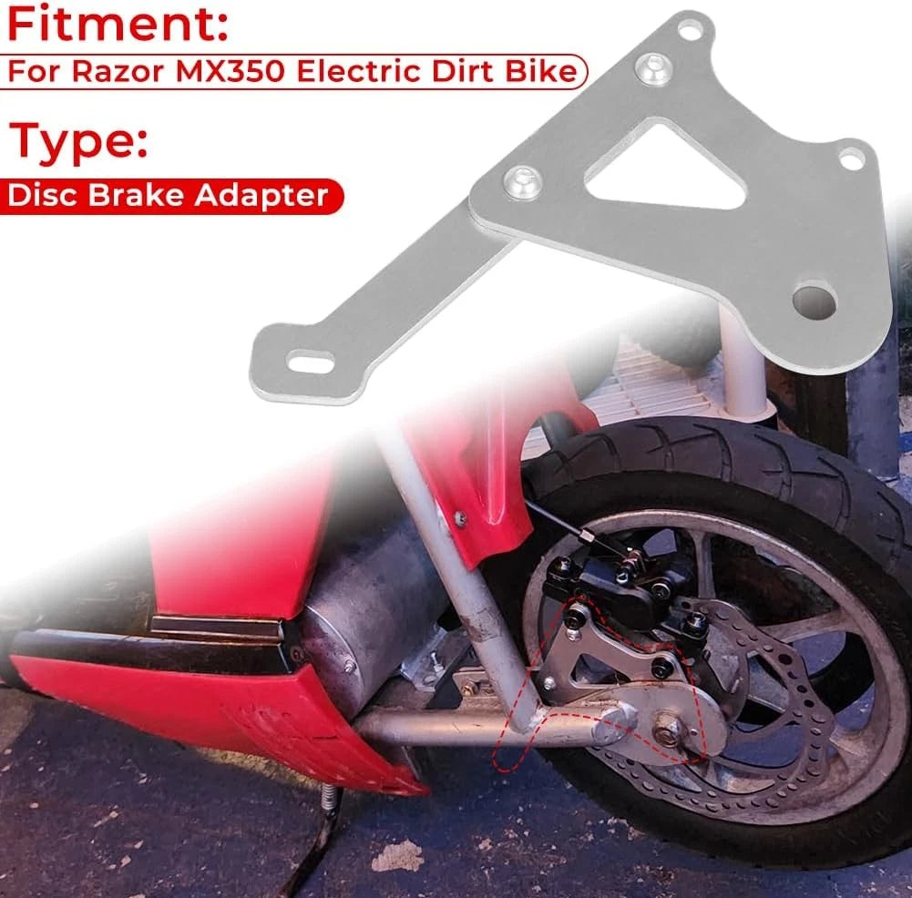 Rear Disc Brake Caliper Adapter for Razor MX350 MX (2005–Present)