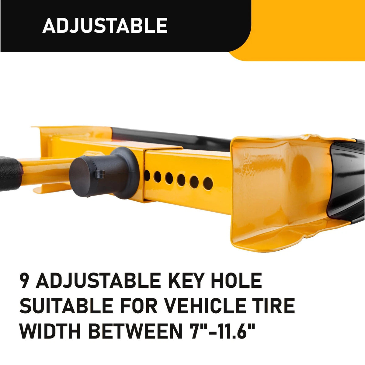 Heavy Duty Trailer Wheel Clamp Lock for Adjustable Tire Security