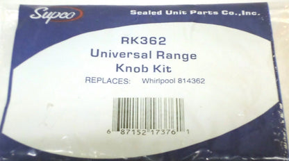 814362 Burner Knobs for Whirlpool Electric Range