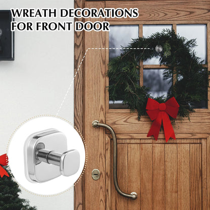 Set of 4 Suction Cup Hooks for Shower - Reusable Chrome Polished