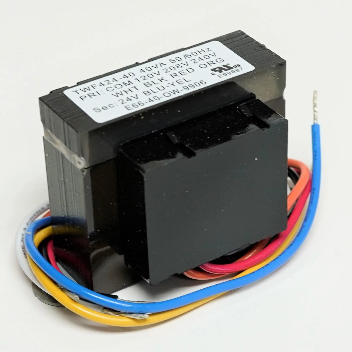 40VA Transformer for HVAC Furnace (120, 208, 240V Primary, 24V Secondary)