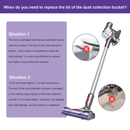 Dust Bin Lid Cap for Dyson V7/V8 Vacuum Cleaner