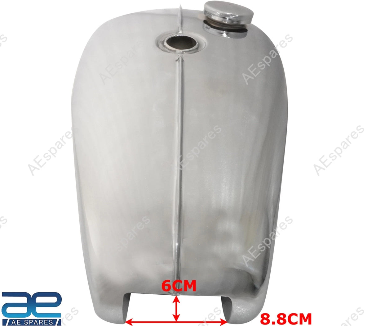 Chrome Steel Fuel Gas Tank for Triumph T120 OIF (1971–Present)