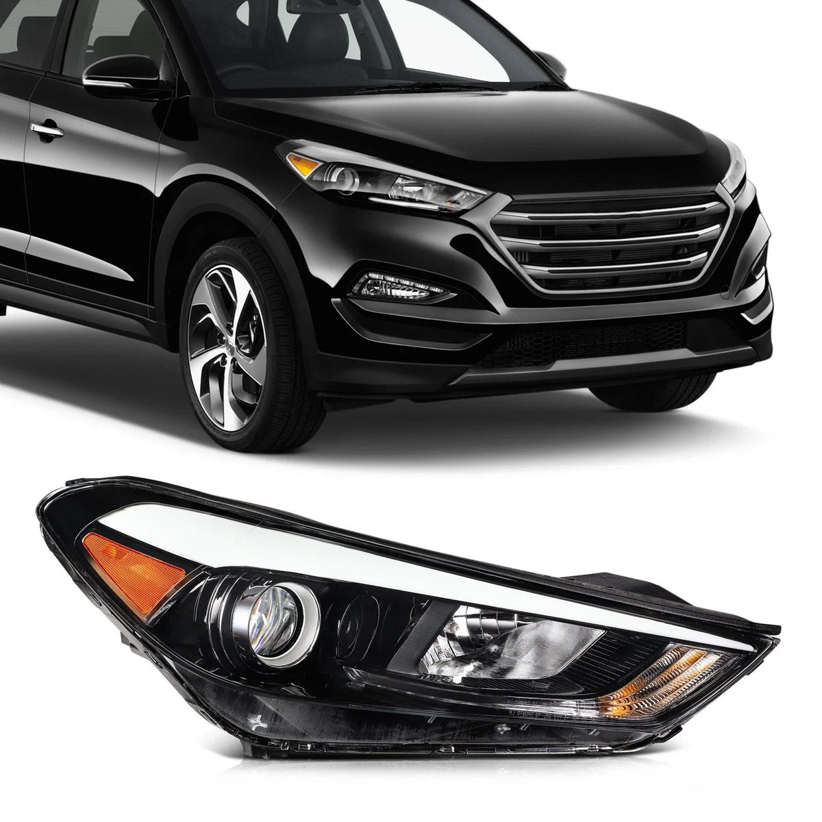 Headlight Assembly Right Side for Hyundai Tucson (2016-2018)