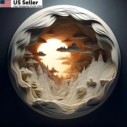 3D Visual Dawn Puzzle for Adults (26.6 x 13.3 inches)