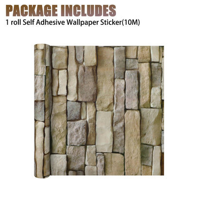 3D Stone Wallpaper Background for DIY Projects (1M/10M Roll)
