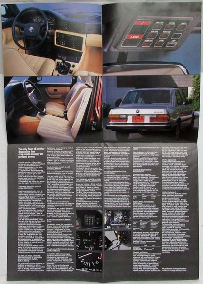 Sales Folder Poster for BMW 528e 533i (1983)