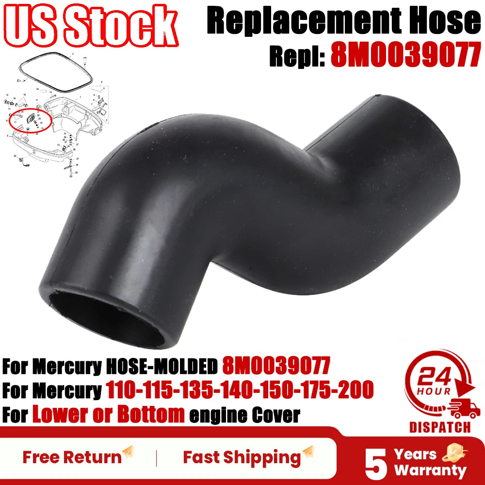 Rubber Cooling Hose for Mercury (8M0039077, 832078, 8320782)
