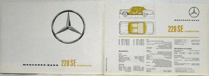 Sales Folder for Mercedes-Benz 220SE Coupe/Convertible (1962)